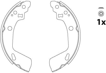 Brake Shoe Set GS8818 - image 2