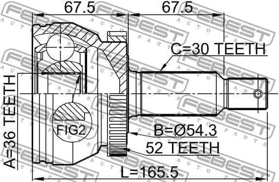 Joint Kit, drive shaft 1210-SFCLA52 - image 2