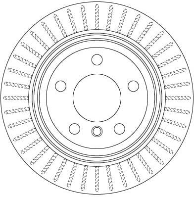 Brake disc, 1pcs REAR, Top Quality DF6513S - image 2