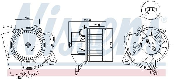 Interior Blower 87574
