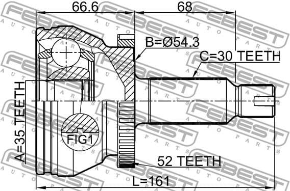 Joint Kit, drive shaft 1210-DMA52 - image 2