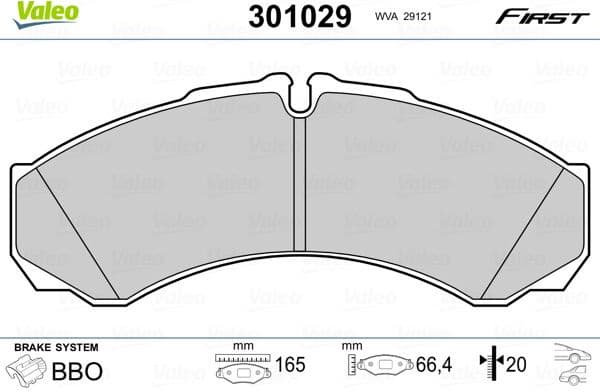 Brake Pad Set, disc brake ESSENTIAL 301029