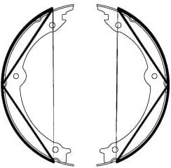 Brake Shoe Set, parking brake GS8816 - image 4