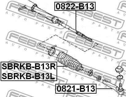 Tie Rod End 0821-B13 - image 2