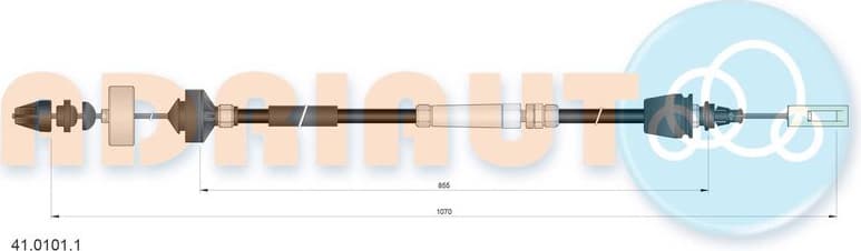 Cable Pull, clutch control 41.0101.1