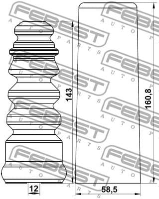 Dust Cover Kit, shock absorber SKSHB-ROOMR-KIT - image 2