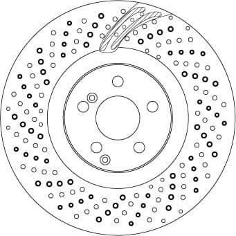 Brake Disc TRW SINGLE DF6862S - image 2
