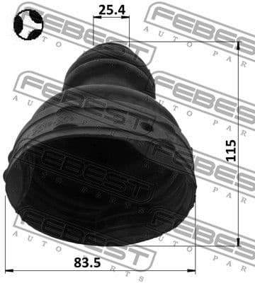 Bellow, drive shaft 2415-LAGIIIT - image 2