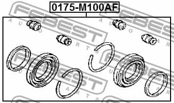 Repair Kit, brake caliper 0175-M100AF - image 2