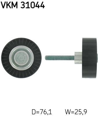 Deflection/Guide Pulley, V-ribbed belt VKM 31044 - image 2