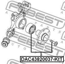 Wheel Bearing Kit DAC43820037-KIT - image 2