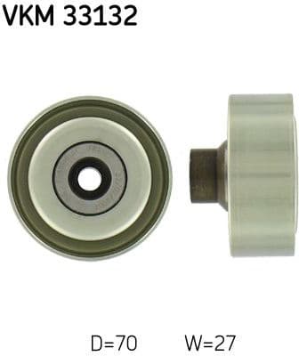 Deflection/Guide Pulley, V-ribbed belt VKM 33132 - image 2