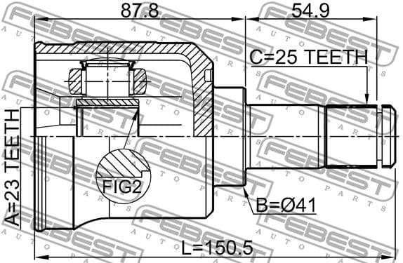 Joint Kit, drive shaft 0411-EA2A - image 2