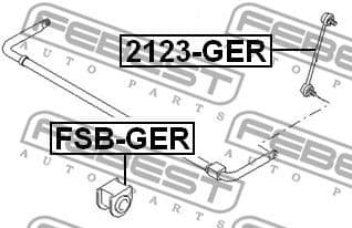 Mounting, stabiliser bar FSB-GER - image 2