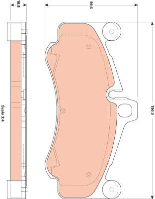 Brake Pad Set, disc brake GDB1862 - image 2
