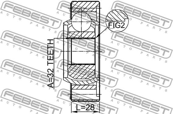 Joint, propshaft 1911-E46SHA - image 2