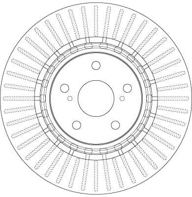 Brake discs kit front (2pcs), Top Quality DF6265 - image 2