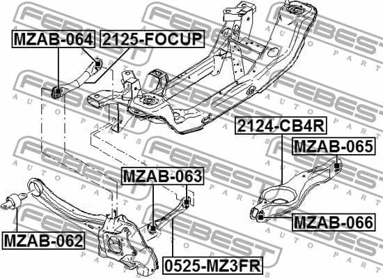 Control/Trailing Arm, wheel suspension 2124-CB4R - image 2