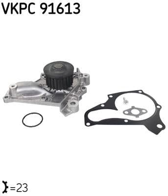 Water Pump, engine cooling Aquamax VKPC 91613 - image 2