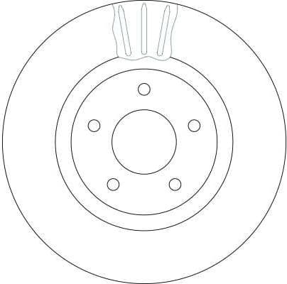 Brake Disc TRW SINGLE DF4219S - image 4