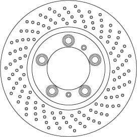 Brake Disc TRW SINGLE DF6779S - image 3