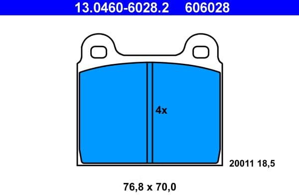 Brake Pad Set, disc brake 13046060282