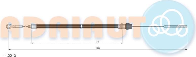 Cable Pull, parking brake 11.2213