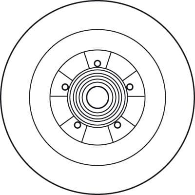Brake Disc TRW SINGLE DF6126BS - image 4