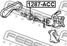 Tensioner Pulley, V-ribbed belt 1287-ACC