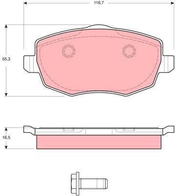 Brake Pad Set, disc brake GDB1592 - image 4