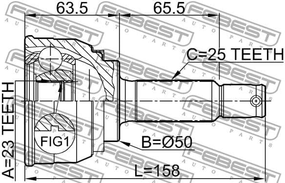 Joint Kit, drive shaft 0410-005 - image 2