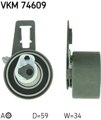 Tensioner Pulley, timing belt VKM 74609 - image 2