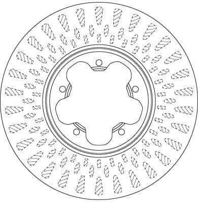 Brake disc, 1pcs FRONT, Top Quality DF6514S - image 2