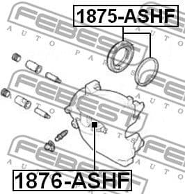 Piston, brake caliper 1876-ASHF - image 2