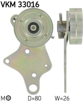 Belt Tensioner, V-ribbed belt VKM 33016 - image 2