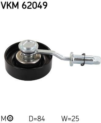 Belt Tensioner, V-ribbed belt VKM62049 - image 2