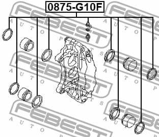 Repair Kit, brake caliper 0875-G10F - image 2