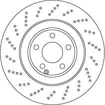 Brake Disc TRW SINGLE DF6668S - image 2