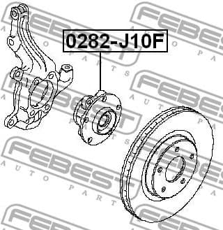 Wheel Hub 0282-J10F - image 2