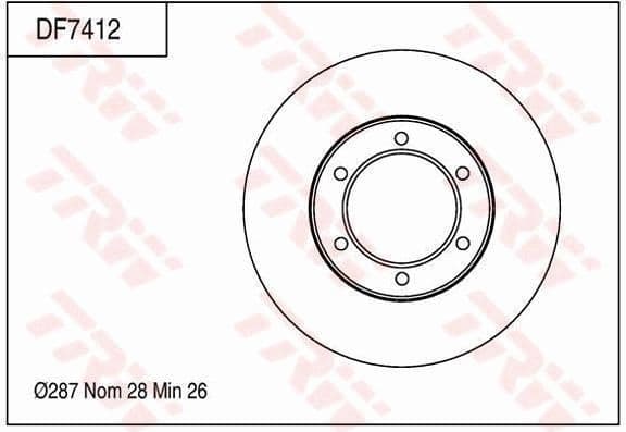 Brake Disc DF7412 - image 2