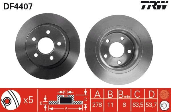 Brake Disc DF4407 - image 3