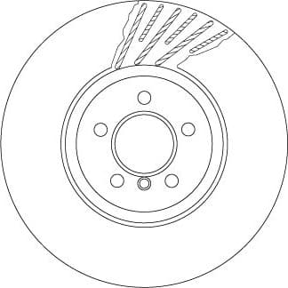 Brake Disc TRW SINGLE DF6613S - image 2