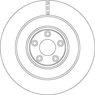 Brake Disc TRW SINGLE DF6654S - image 4