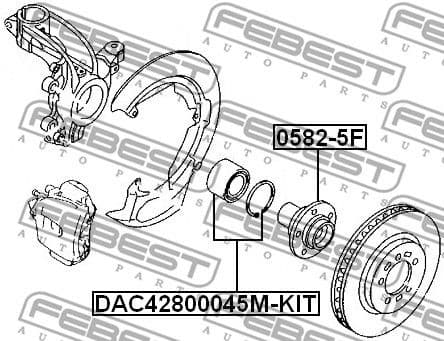Wheel Bearing DAC42800045M-KIT - image 2