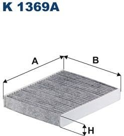 Filter, cabin air K1369A