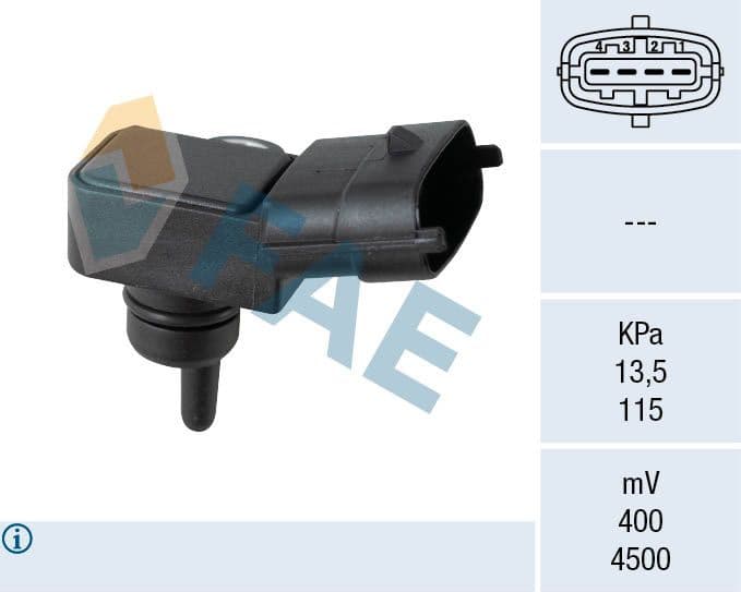Sensor, intake manifold pressure 15165