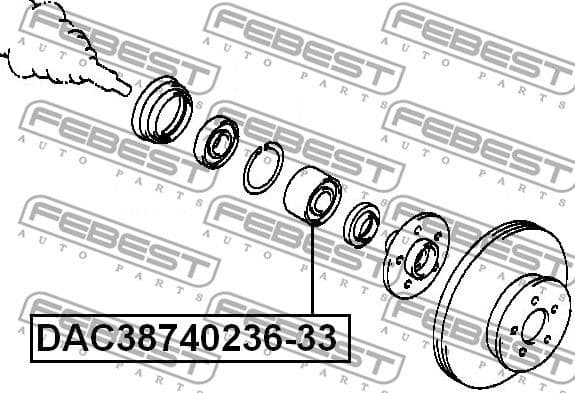 Wheel Bearing DAC38740236-33 - image 2
