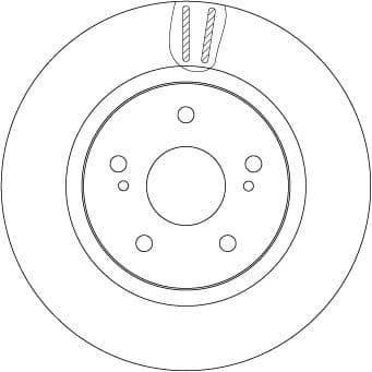 Brake Disc TRW SINGLE DF7371S - image 3