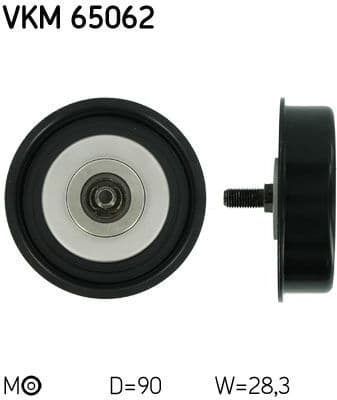 Belt Tensioner, V-ribbed belt VKM 65062 - image 2