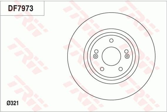 Brake discs kit front (2pcs), Top Quality DF7973 - image 3